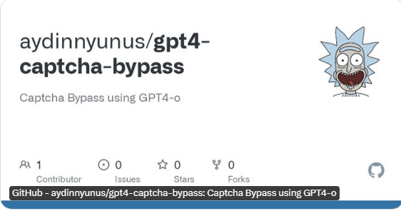 新型驗證碼破解工具GPT4o Captcha Bypass問世