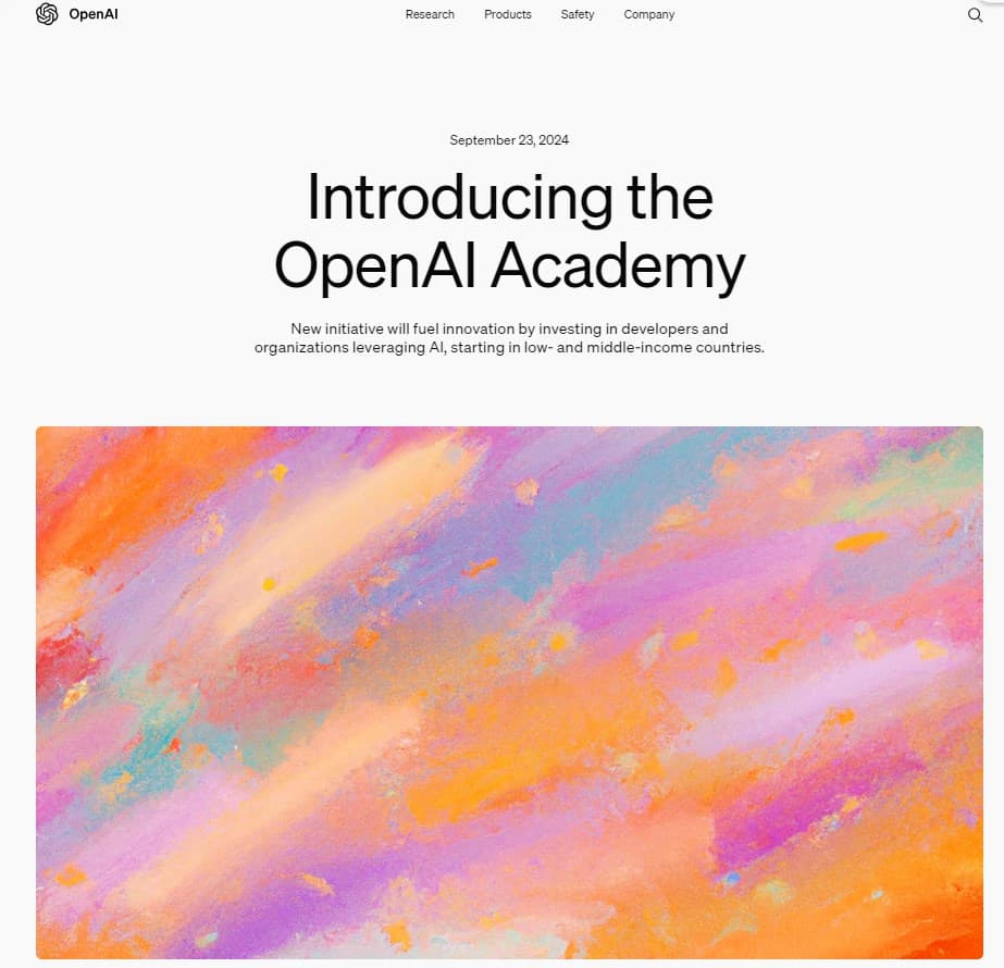 OpenAI Launches 'Academy' Initiative: Providing $1 Million API Credits to Developers