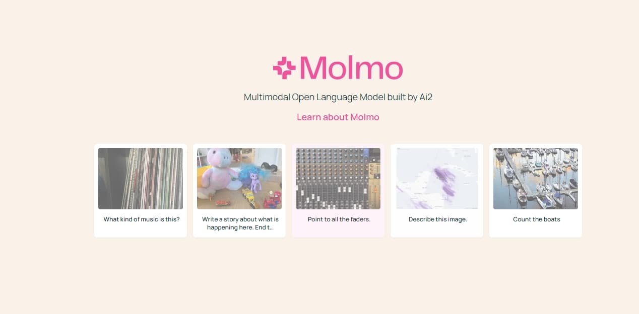​全新開源 AI 模型 Molmo 橫掃業界巨頭，超越 GPT-4o 與 Claude 3.5