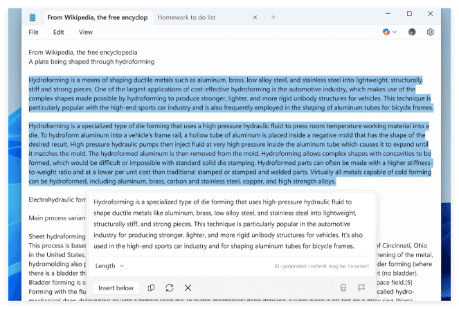 Microsoft Tests AI Summarization in Windows Notepad: Select Text, Get a Summary