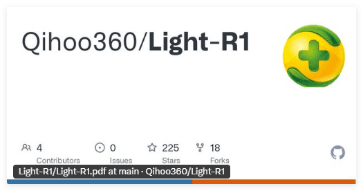 360智腦團隊成功復現Deepseek強化學習效果，發佈開源模型Light-R1-14B-DS