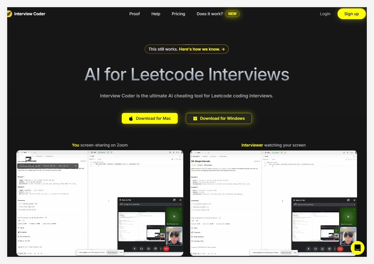​哥倫比亞大學退學生開發 “AI面試作弊神器”Interview Coder ，成功融資500萬美元