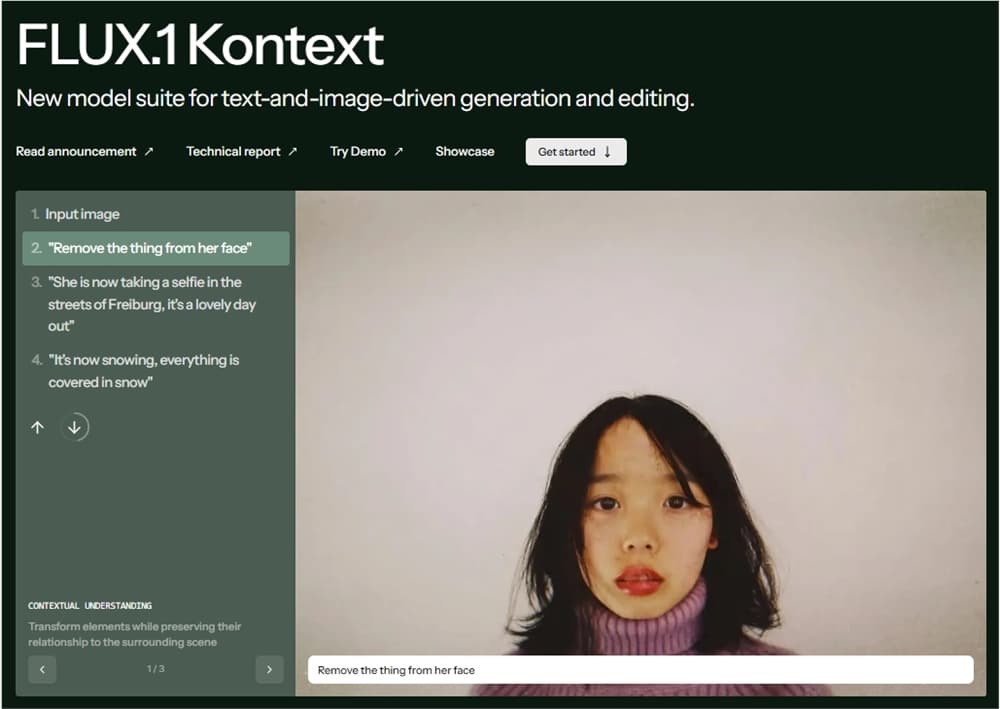 ​黑森林實驗室推出 FLUX.1Kontext：可通過文本和參考圖像對圖像進行多次修改
