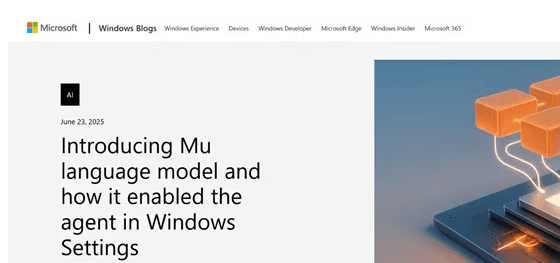 微軟發佈創新小參數模型Mu:性能比肩Phi-3.5-mini，賦能Windows智能體