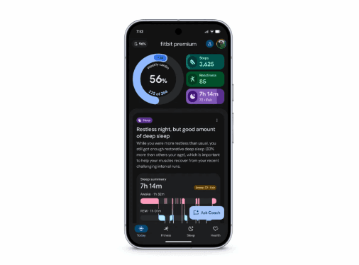 谷歌推出 Fitbit 全新 AI 教练:基于 Gemini 模型，打造个性化健身健康伴侣