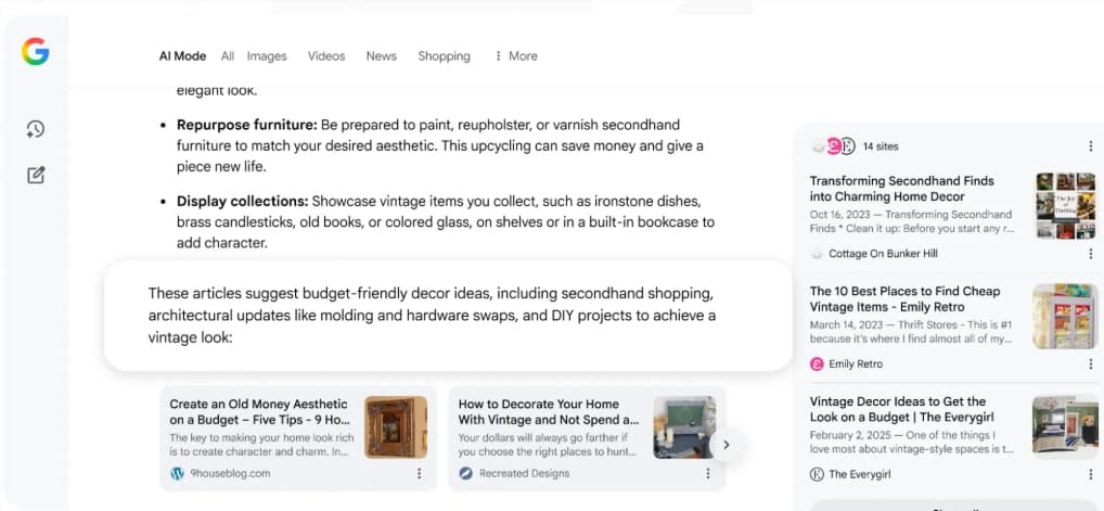 Google 將 AI 搜索功能升級，增強來源鏈接和內容說明
