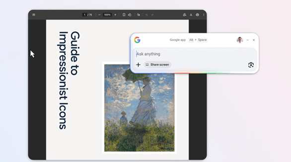 Google Releases a New Windows Desktop AI Application - Easy to Search with Just Two Keys!