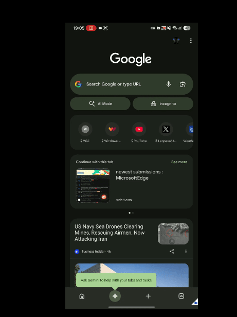谷歌 Chrome 安卓版重构底部栏:新增 Gemini 专属按钮并支持多标签页 AI 分析