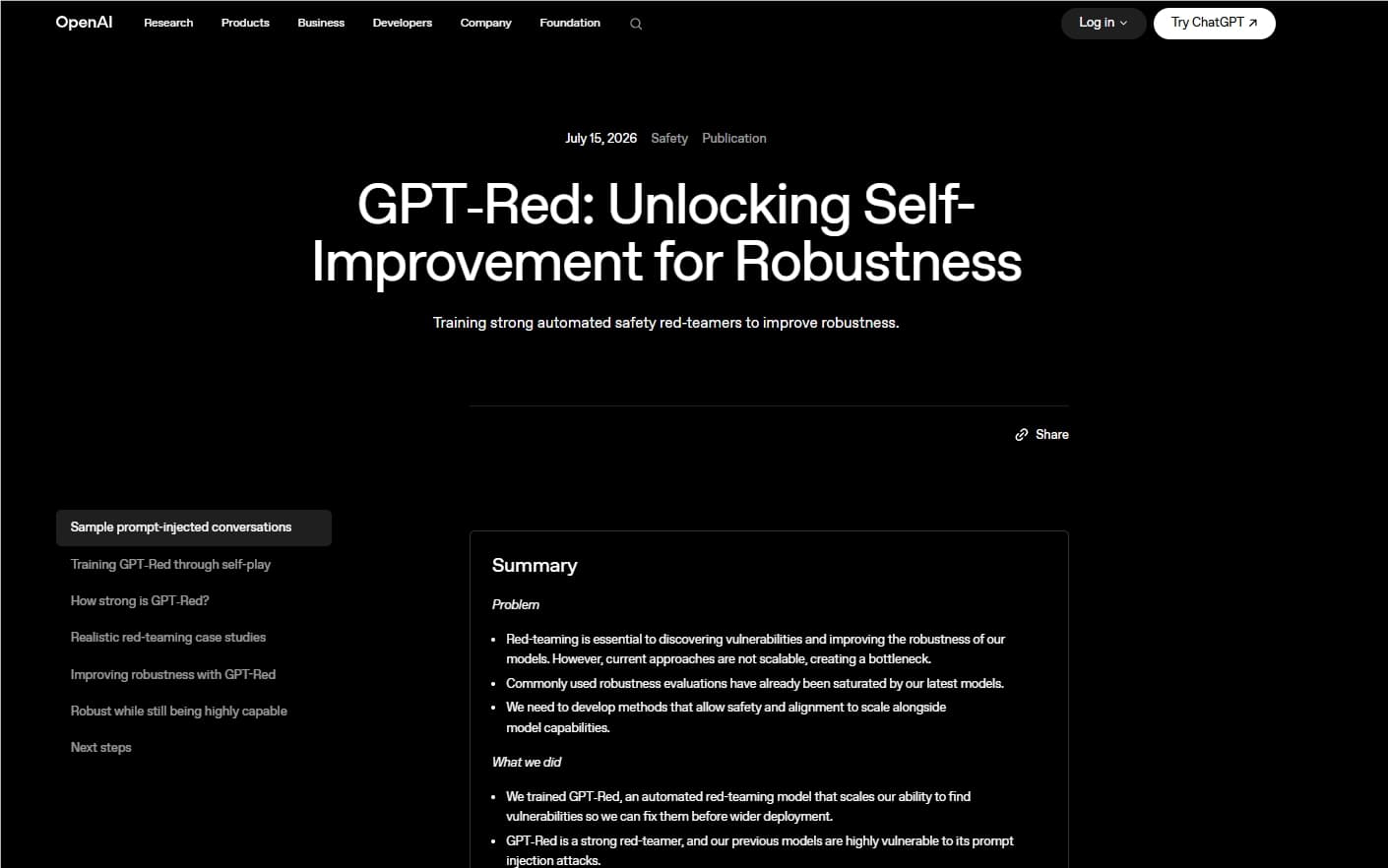 OpenAI Launches AI Safety Flywheel: How GPT-Red Redefines Model Robustness