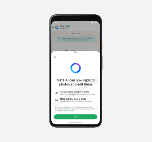 Meta AI 將在 Android 版 WhatsApp 中增強圖像處理能力