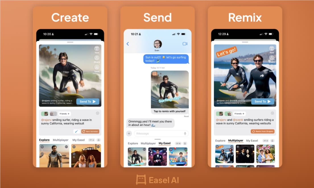 Easel AI:生成式AI表情包,讓溝通更生動有趣!