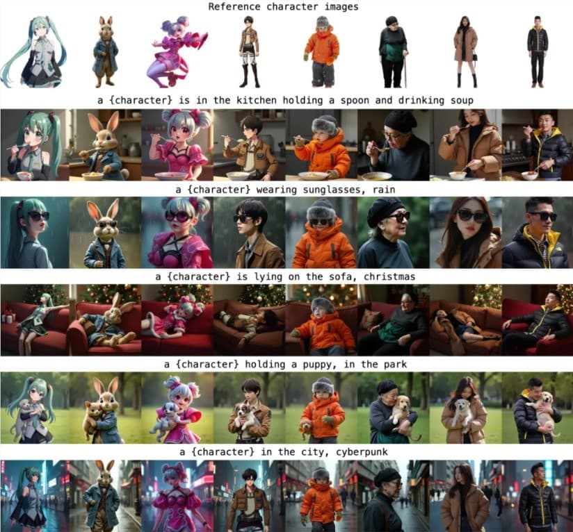 腾讯混元开源定制化图像生成插件 InstantCharacter