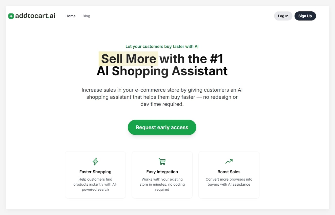 超强AI电商购物助手!Add To Cart AI:可理解文本、语音、图像,帮用户找到产品