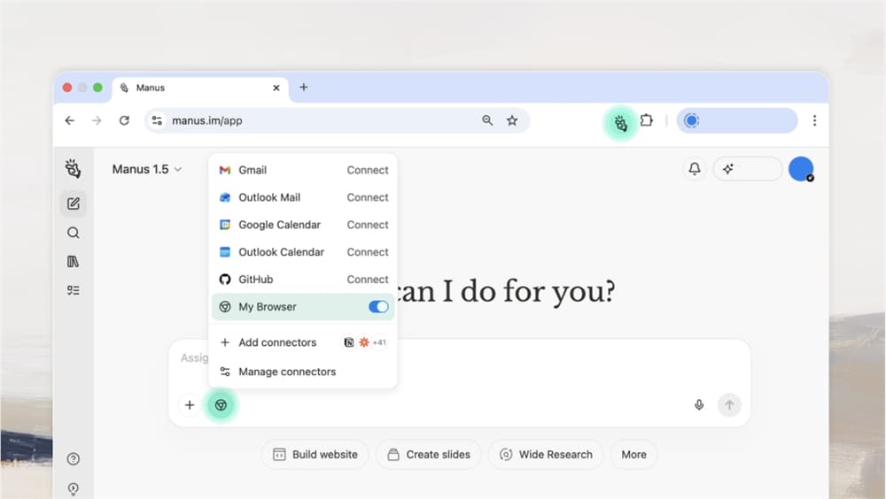 太狠了!Manus直接把你的浏览器变成“私人AI代理”,CRM、Crunchbase、PitchBook随便爬,再也不怕验证码和封号!