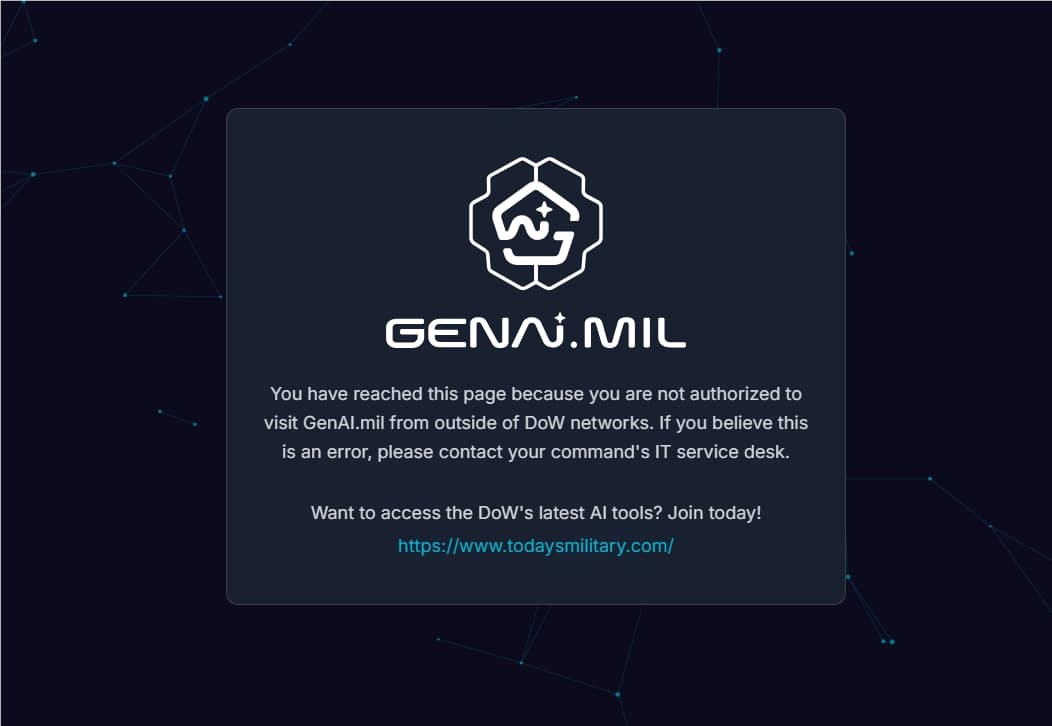 谷歌助力美军推出全新 AI 平台 GenAI.mil,重塑未来战斗力