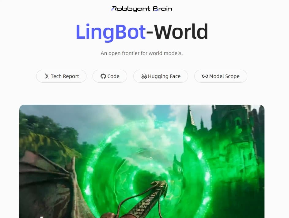 螞蟻靈波開源 LingBot-World:打造具身智能的“實時可交互”世界模型