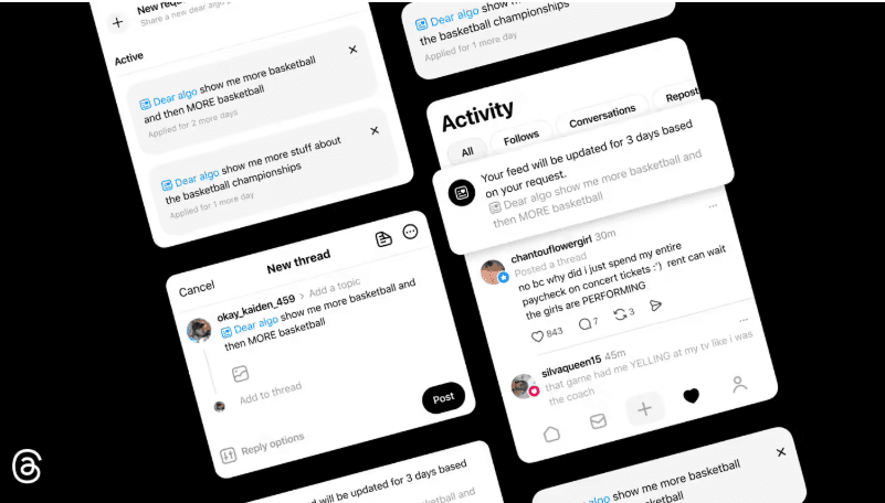 Free Yourself from Algorithmic Control! Threads Launches 'Dear Algo' Feature: Regain Control over Your Feed with AI