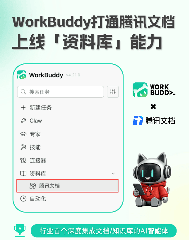 Say goodbye to constant switching! WorkBuddy deeply integrates Tencent Docs to achieve integrated knowledge management for storing, retrieving, and sharing