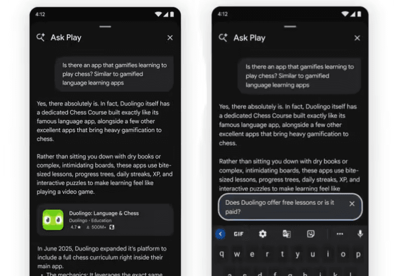Google Launches Ask Play: A New Conversational App Screening Experience