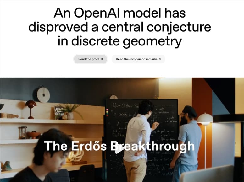 A Shift in the Mathematical World! OpenAI's Reasoning Model Refutes an 80-Year-Old Geometric Conjecture, AI Successfully Proves Erdős' Open Problem for the First Time