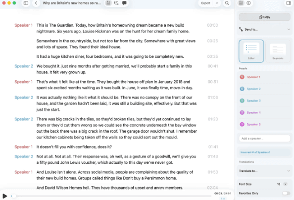 AI Transcription Mac Tool MacWhisper14 Released: New Editor View Allows Direct Editing of Transcripts, Fixes High CPU Usage Issue
