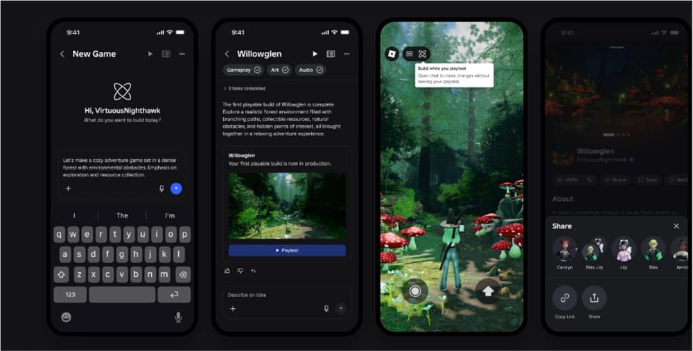 Roblox Launches AI Creation Tool Build, Supporting Text-Generated Games and 3D Scenes
